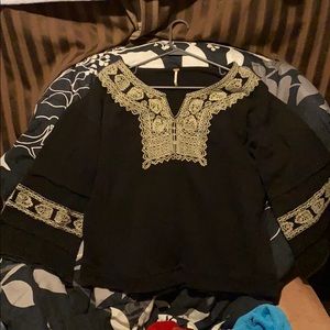 Free people 3/4 sleeve shirt